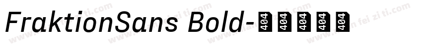 FraktionSans Bold字体转换